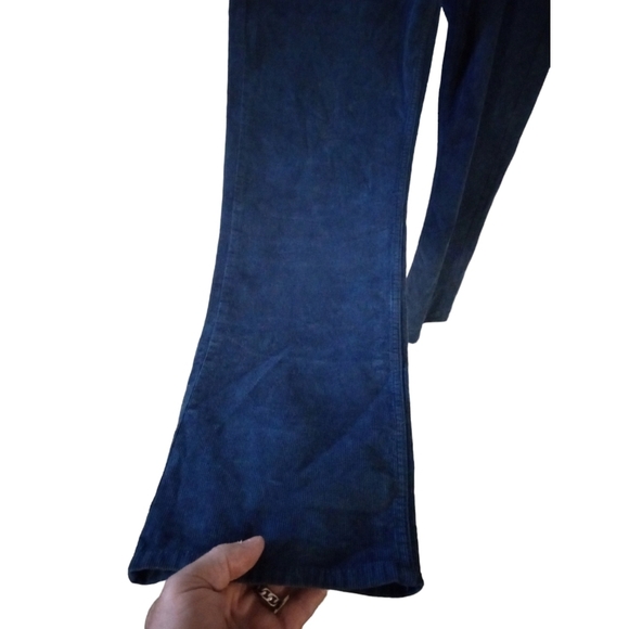 Corduroy Jeans Retro American Eagle Blue Straight Streetwear 80s Vibes 34x34 - Picture 3 of 10